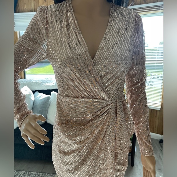 Women’s Glitter Sequin Mini Dress Size Small - Picture 7 of 14
